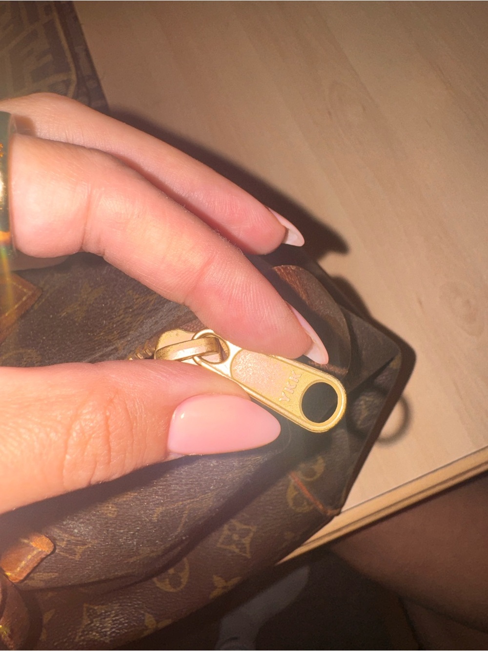 Vintage Louis Vuitton Speedy 35 Clutch in Brown and Tan - Picture 5 of 5